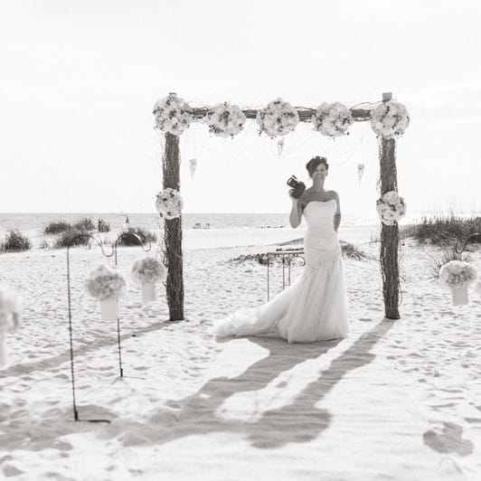 Camera in hand, even on my wedding day!